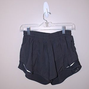 Lulu Lemon Black Hotty Hot Shorts